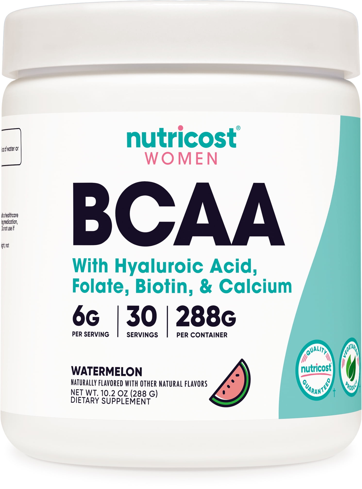 Nutricost BCAA Powder for Women Supplement (Watermelon) 30 Servings