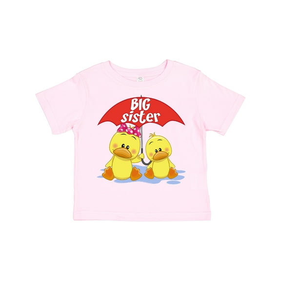 Inktastic Big Sister Duck Girls Toddler T-Shirt