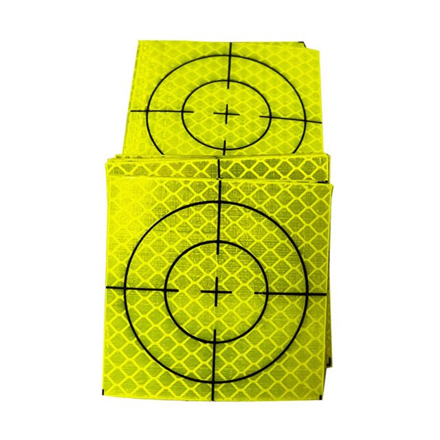 Wweixi 100Pcs Reflective Tape Target Reflector Target Sheets for Tunnel Engineering 5cmx5cm 100 pcs 6cmx6cm