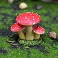 thumbnail image 5 of LWITHSZG 3 Pack Fairy Garden Miniatures Decoration Mushroom Resin DIY Garden Ornament Micro Landscape Mini Dollhouse Garden Accessories, 5 of 8