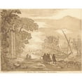 thumbnail image 2 of George Knapton 18x15 Gold Ornate Wood Frame and Double Matted Museum Art Print Titled - Landscape with Explorers (1740), 2 of 4