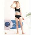 thumbnail image 5 of Esho Teenage Girls Summer Swimsuits, Little Girl Solid Bikinis Bathing Suit, 2 Pieces, Size 8-13 Years, 5 of 8
