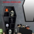 thumbnail image 2 of Coffin Shelf - Solid PVC Black Floating Wall Shelves for Home Bedroom Living Room Bathroom Spooky Gothic Decor, 2 of 6