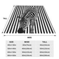 thumbnail image 3 of Balery Optical Zebra Illusion Manta de Felpa Suave y Acogedora – Cobija de Franela Aterciopelada para Cama, Lavable y Cálida para Sofá, Mascotas, Transpirable-60"x50", 3 of 7