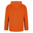 thumbnail image 2 of Hoodies for Men Sawvnm Men's Casual Long Sleeve Solid Hoodie - Comfortable Sport Pullover for Daily Wear Orange XL, 2 of 5