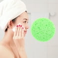 thumbnail image 2 of Unique Bargains 1 Pc Reusable Facial Sponges Round for Removing Dirt 3.15"x0.31" Green, 2 of 6