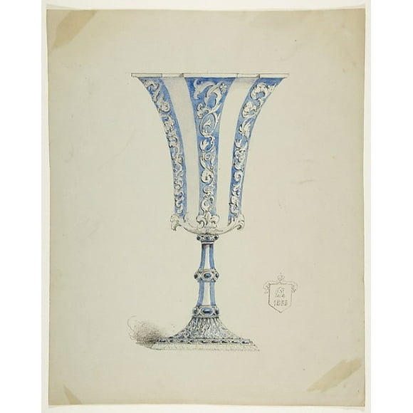 Design for a Chalice Poster Print by Anonymous, French, 19th century (18 x 24)