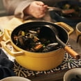 thumbnail image 6 of Staub Cast Iron Round Cocotte, Dutch Oven, 7-quart, serves 7-8, Made in France, Citron, 6 of 12