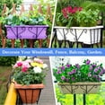thumbnail image 3 of Raindrops 1Ud Hierro Hierro Flowerpot Plant Stand Square Hanging Planter Rack Metal Holder Black, 3 of 8