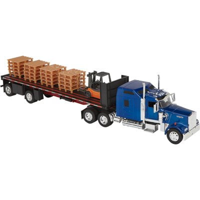 Camion Miniature Peterbilt 387 Grain Hauler NewRay - Échelle 1:43, Neuf, Jouet Diecast