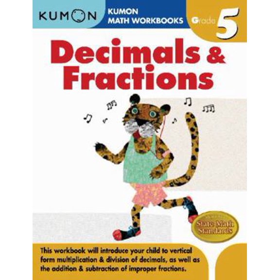 Pre-Owned Kumon Grade 5 Decimals & Fractions (Paperback) 1933241594 9781933241593