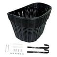 thumbnail image 5 of AMLESO Front Basket Storage Basket Carrier Easy to Install Bike Front Basket Cargo Rack for Grocery Shopping Cycling black, 5 of 10