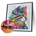 thumbnail image 2 of Kit de pintura de diamantes 5D Mosaico de diamantes redondos completos de animales Likrtyny Arte deco, 2 of 8