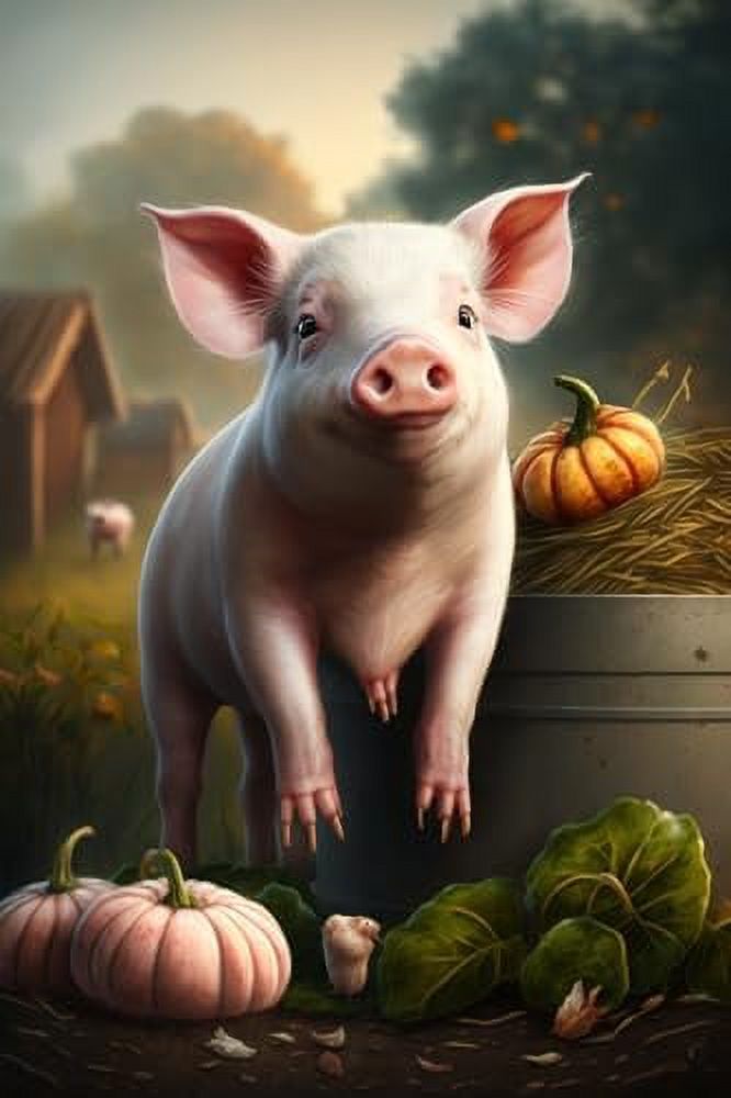 Framable 500 Piece Classic Jigsaw Puzzle - Piggy Farm Luxurious