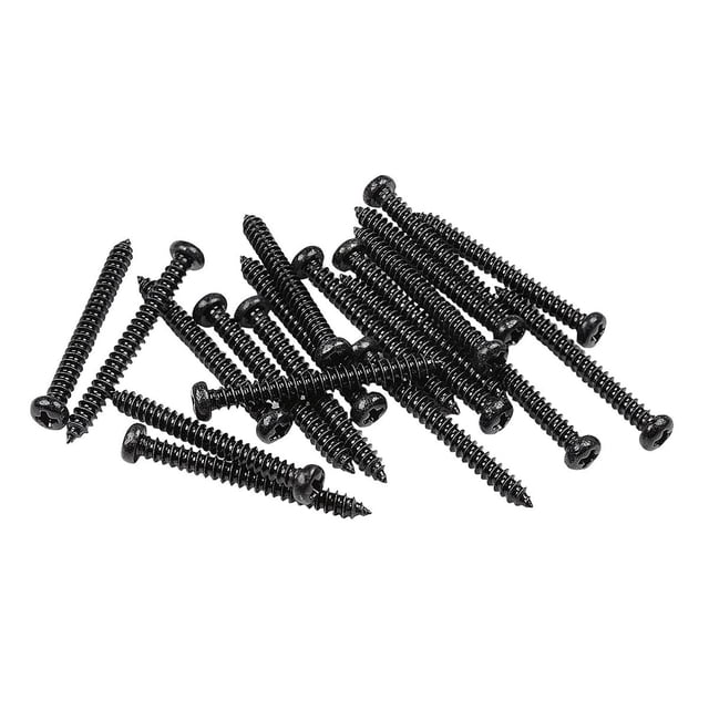 Musiclily Basic 2,8x17mm Metal Rosca Métrica Tornillos de Madera Pastillas para Pastilla Single Coil