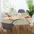 thumbnail image 5 of Yayeee Tablecloths for Rectangular Tables 54 x 72 inch Party Table Cover, Red Floral Pattern, 5 of 6