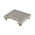 thumbnail image 1 of S SERENABLE Cat Litter Box Ramp Lightweight Easy to Clean Elevated Sturdy Cat Litter Mat Gray, 1 of 7