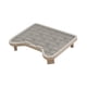 thumbnail image 1 of Taburete con pedal para gatos, almohadilla de arena de doble capa para jaula grande con caja de arena Gris, 1 of 7