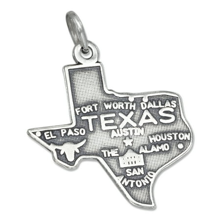 Texas Star Charm - STERLING SILVER TEXAS STATE CHARM