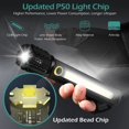 thumbnail image 2 of Tactical LED Flashlight, 2 Pack 3 Mode Portable Flashlights, Adjustable Zoomable Bright Flashlights, 16cm Black, 2 of 5
