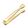 thumbnail image 1 of Pinzas para cubitos de hielo de acero inoxidable 304, chapadas en oro, con cabeza redonda, pequeñas pinzas para hielo, pinzas para toallas calientes, suministros para hoteles, 1 of 2