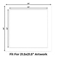 thumbnail image 2 of Textured White Picture Frame Mat for 26x26 Frames - Fits 22x22 Photos - 25 Mats, 2 of 7