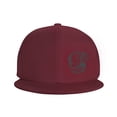 thumbnail image 2 of ZICANCN Pet Dog Doodle Baseball Caps, Trucker Hats for Men And Women, Adjustable Breathable Flat Caps, Dark Red, 2 of 8