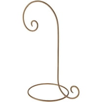 Bard's Gold-toned Wrought Iron Ornament Stand, 16" H x 7.5" W x 10" D, Pack of 2