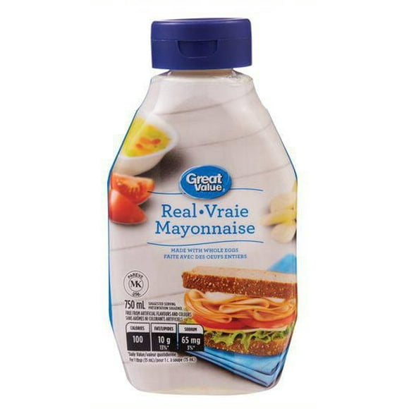 Great Value Real Mayonnaise, 750 mL