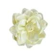 thumbnail image 1 of Broche de flores de tela para mujer, elegante accesorio para el cabello, flor de rosa de tela satinada Beige, 1 of 9