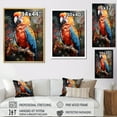 thumbnail image 4 of Designart "Flamboyant Parrot In The Tropics" Parrot Floater Framed Canvas Art Print, 4 of 5