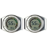 Visol Pack of Two (2) UltraModern Circular Digital Hygrometers