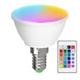 thumbnail image 2 of Skksst RGB LED Light Bulb Remote Control RGBW Color Changing Lamp Dimmable Light Bulb, E14, 2 of 6