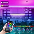 thumbnail image 3 of Led Lights for Bedroom 100ft(2 Rolls of 50ft) Smart Music Sync Color Changing LED Strip Lights with App and Remote Control RGB LED Strip, LED Lights for Room Home Party Decoration, 3 of 7
