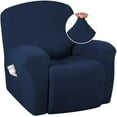 thumbnail image 1 of Super Stretch Recliner Couch Covers Chair Cover Form Fitted Non Slip Reclining Slipcovers for Standard Large Recliner, Soft Thick, 1 of 7