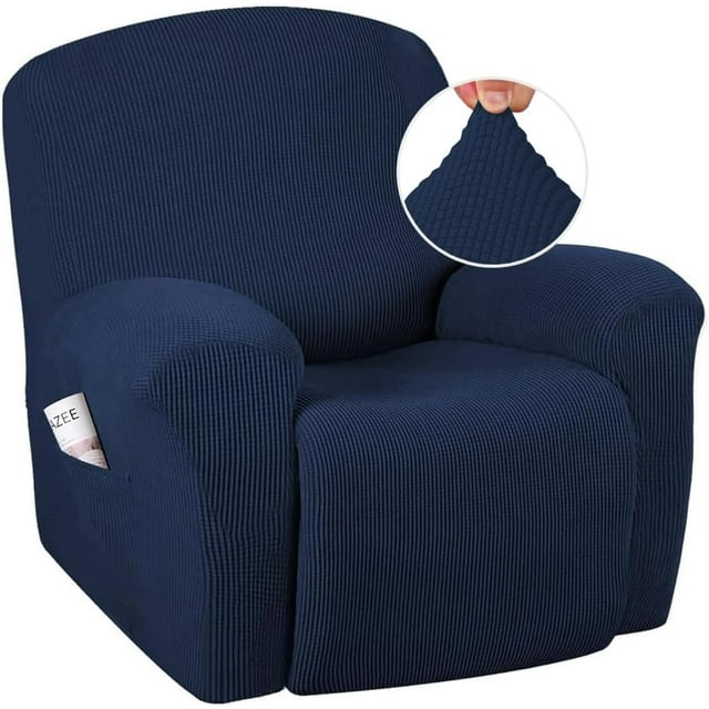 Super Stretch Recliner Couch Covers Chair Cover Form Fitted Non Slip Reclining Slipcovers for Standard Large Recliner, Soft Thick