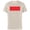 Natural, variant on Logo Red and White Negative Space - Short Sleeve Cotton T-Shirt for Adults - Customized-White