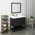 thumbnail image 2 of Fresca Manchester 42" Black Traditional Bathroom Vanity w/ Mirror, 2 of 9