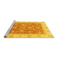 thumbnail image 2 of Ahgly Company Machine Washable Indoor Rectangle Oriental Yellow Traditional Area Rugs, 8' x 10', 2 of 4