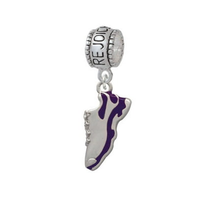 Purple Running Shoe - Rejoice Charm Bead