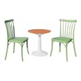 thumbnail image 1 of Strata Furniture 2 Chaises Rio en Polypropylène avec Table Germée en Menthe/orange, 1 of 2