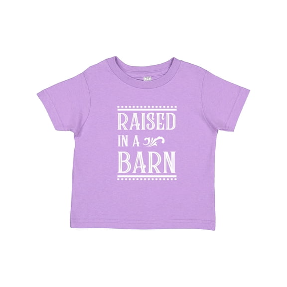 Inktastic RAISED in a BARN in White Boys or Girls Toddler T-Shirt