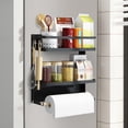 thumbnail image 1 of Estante Organizador Magnético para Especias, Especiero para Cocina con Soportes de Papel y 2 Ganchos Extraíble, Organizador de Cocina con Iman para Refrigerador, Lavadoras, Repisas para Cocina, 1 of 8