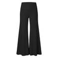 thumbnail image 5 of Women's High Waist Flowy Yoga Pants With Sensation Loose Fit Wide Leg Trousers For Fitness/Black/3XL, 5 of 5