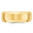 thumbnail image 4 of Primal Gold 14 Karat Yellow Gold 8mm Beveled Edge Comfort Fit Band Size 7, 4 of 10