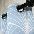 thumbnail image 3 of Ambesonne Art Deco Grommet Curtain, Blue Geometric Circles, 50"x120", Pale Blue and White, 3 of 5