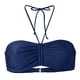 thumbnail image 2 of ¡Rebaja! Top de bikini Prolriy para mujer, de verano, con estampado de leopardo y estampado de leopardo, top de bikini bandeau, ropa de playa, sujetadores de baño para mujer, azul XXXL, 2 of 3