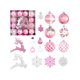 thumbnail image 2 of Juego de adornos navideños irrompibles para árbol de Navidad, 45 piezas en varios estilos, irrompibles, duraderos, festivos, decoración navideña, artículos para fiestas, decoración del, 2 of 9