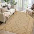 thumbnail image 3 of Haperlare Modern Geometric Rugs Washable Ultra-Thin Contemporary Area Rugs for Home Office Brown Indoor Floor Carpet,9'x12', 3 of 7