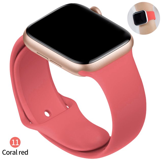 correa de silicona deportiva para apple watch 7 series se 6 5 4 3 44 mm 40 mm correa de reloj de goma para iwatch 41 mm 45 mm pulsera